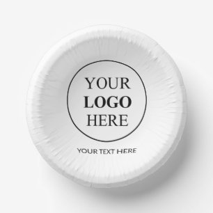 Cuencos De Papel Logotipo promocional personalizado - Sin pedido mí