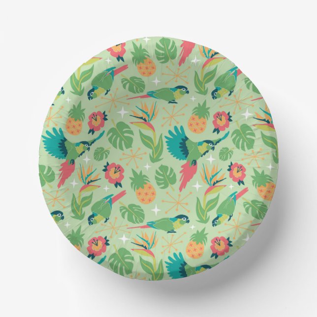 Cuencos De Papel Loro Tiki (Anverso)