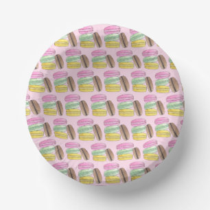 Cuencos De Papel Macaron French Pastry Cookies Macarons Patisserie