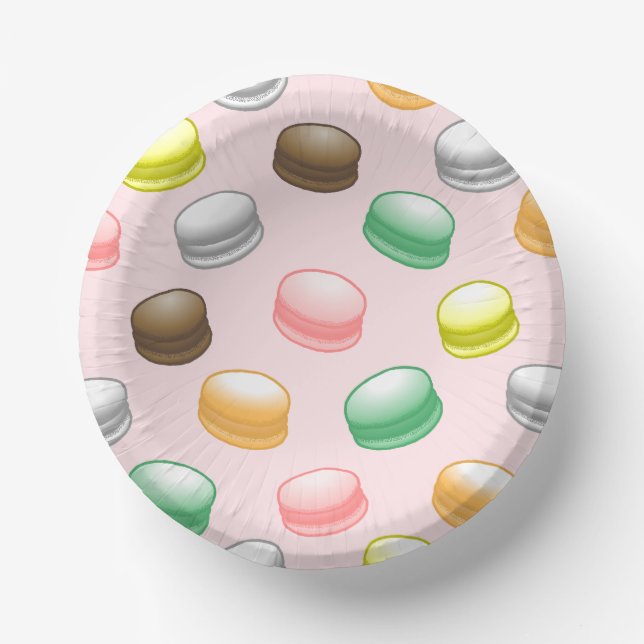 Cuencos De Papel Macarons Sweet 16 (Anverso)
