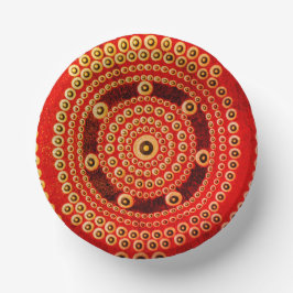 Cuencos De Papel Mandala Bowl, tazón de papel de 7"