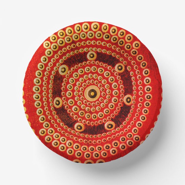 Cuencos De Papel Mandala Bowl, tazón de papel de 7" (Anverso)