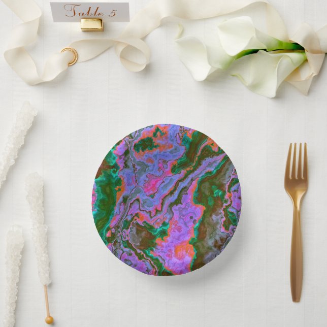 Cuencos De Papel Marble agrio (Boda)