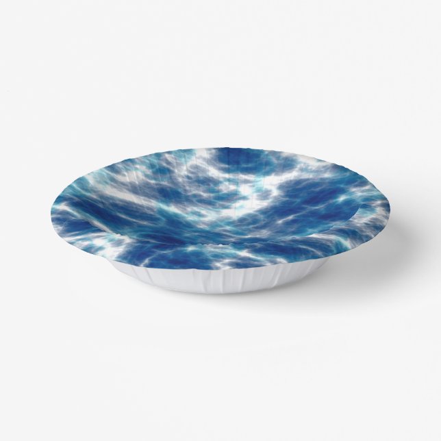 Cuencos De Papel Marble de agua azul (Angular)