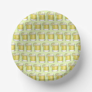 Cuencos De Papel Margarita Summer Cocktail Mezcla bebida Lime Green