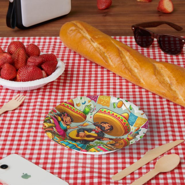 Cuencos De Papel Mariachi (Picnic)