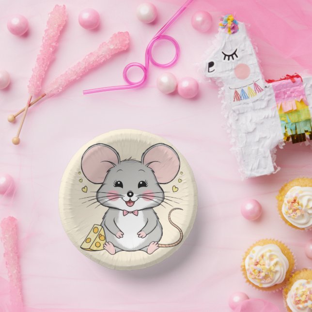 Cuencos De Papel mascota de ratones de Guay personalizado Cumpleaño (Fiesta)