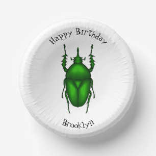 Cuencos De Papel Mecynorhina torquata personalizado ilustracion