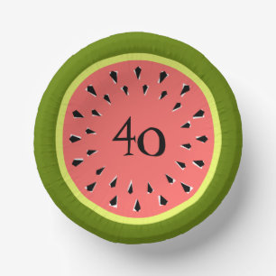 Cuencos De Papel Melón rosa de 40 años