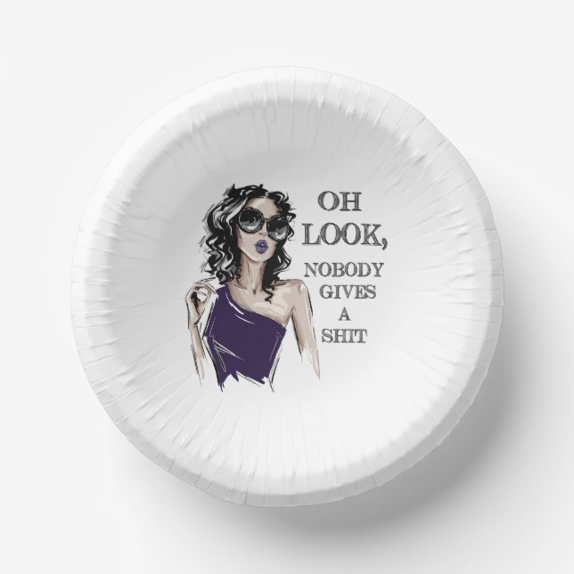 Cuencos De Papel Mira, a nadie le importa (Anverso)