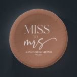 Cuencos De Papel Miss To Mrs Brown Boho Bohemian Bridal Shower<br><div class="desc">¡Esto es una Miss A la Sra. Brown Boho Bohemian Bridal Shower Paper Bowls!</div>