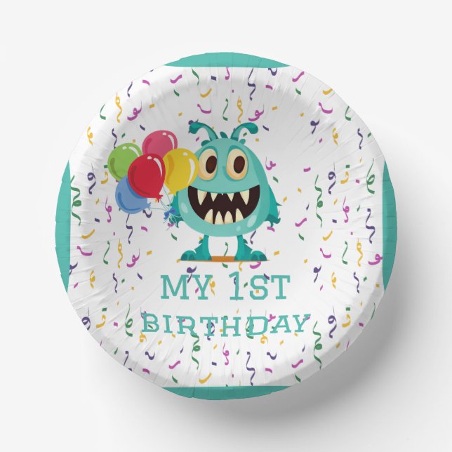 Cuencos De Papel Monstruo/Personalizado/extranjero (Anverso)