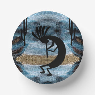 Cuencos De Papel Mosaico del desierto del suroeste de Kokopelli Azu