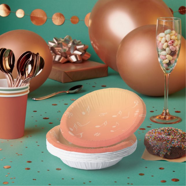 Cuencos De Papel Música Peach (Multi)