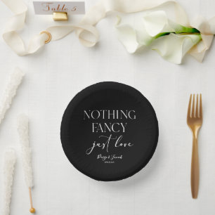 Cuencos De Papel Nada Fancy Ama Solamente Al Boda Casual Minimalist