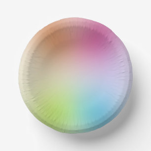 Cuencos De Papel Naranja amarillo verde azul Personalizado púrpura