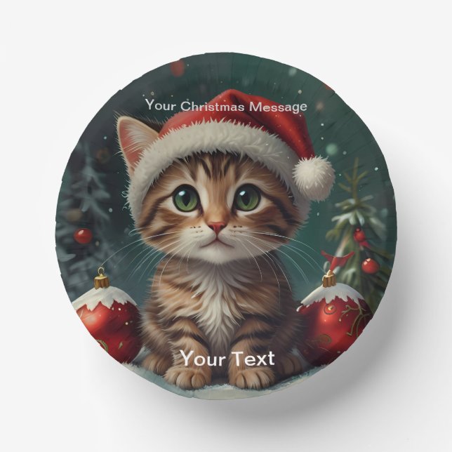 Cuencos De Papel Navidades encantados (Anverso)