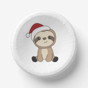 Cuencos De Papel Navidades espumosos Nieve animales de invierno lem