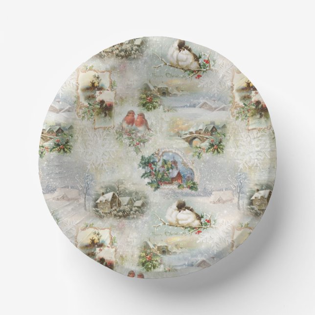 Cuencos De Papel Navidades espumosos y ruidosos inviernos chocan (Anverso)