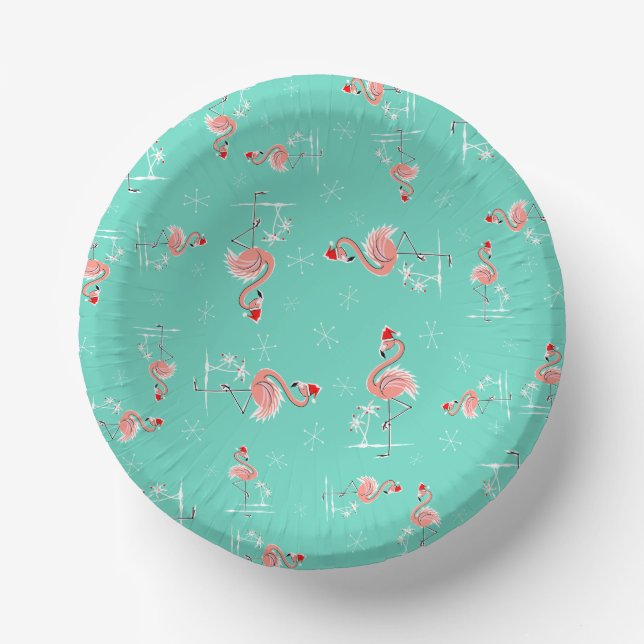 Cuencos De Papel Navidades Flamingo Twist (Anverso)