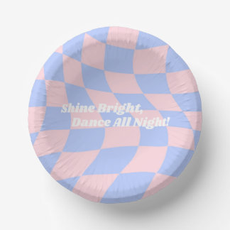 Cuencos De Papel Neon Groovy Disco
