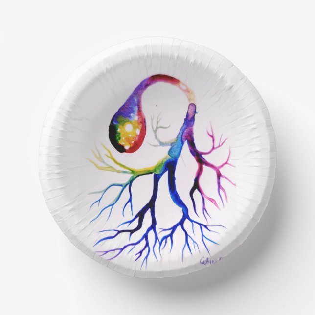 Cuencos De Papel Neurona unipolar (Anverso)