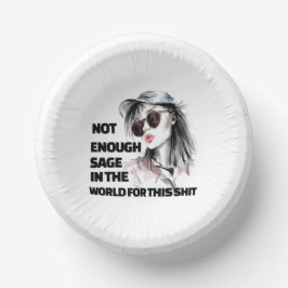 Cuencos De Papel No es suficiente sabio