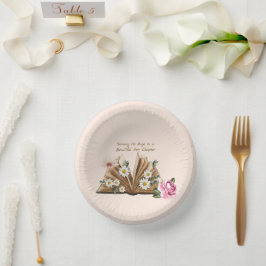 Cuencos De Papel Nuevo Capítulo Comienza Volviendo la Página Floral