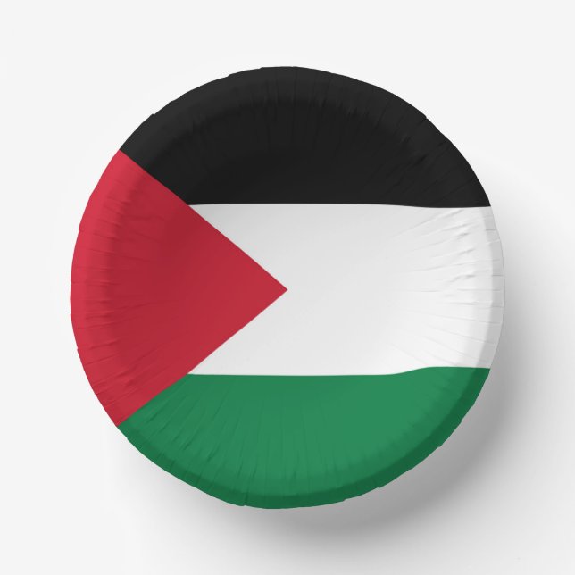 Cuencos De Papel oficialmente bandera del Estado de Palestina (Anverso)