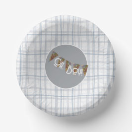Cuencos De Papel Oh, Boy bunting y cuadros