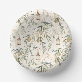 Cuencos De Papel Olive & Lantern Islamic Party Bowls