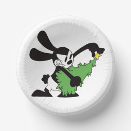 Cuencos De Papel Oswald El Árbol De Navidad Del Conejo Afortunado