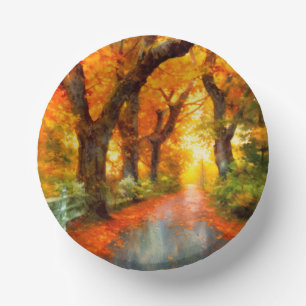 Cuencos De Papel Otoño/otoño/hojas/naturaleza
