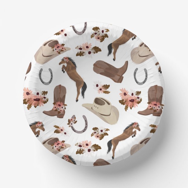 Cuencos De Papel País y floral (Anverso)