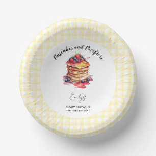 Cuencos De Papel Pancakes and Pacificadores Gingham Plaid Baby Show