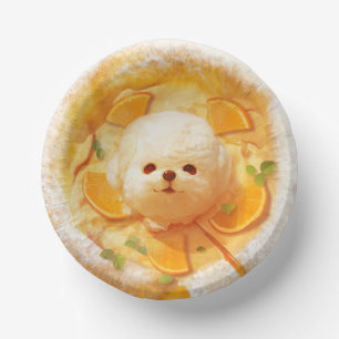 Cuencos De Papel Panqueque infantil holandés con crema de hielo de 