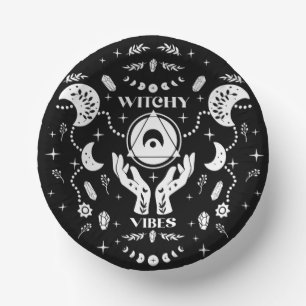 Cuencos De Papel Papel de Halloween de Witchy Vibes