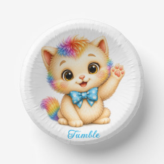 Cuencos De Papel Papelera Tumble the Kitten