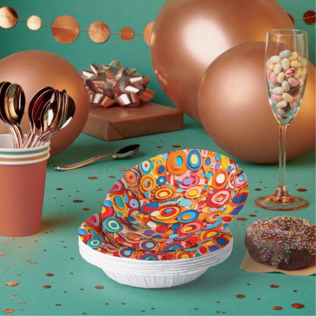 Cuencos De Papel Paper Bowls for Kids' Party (Multi)