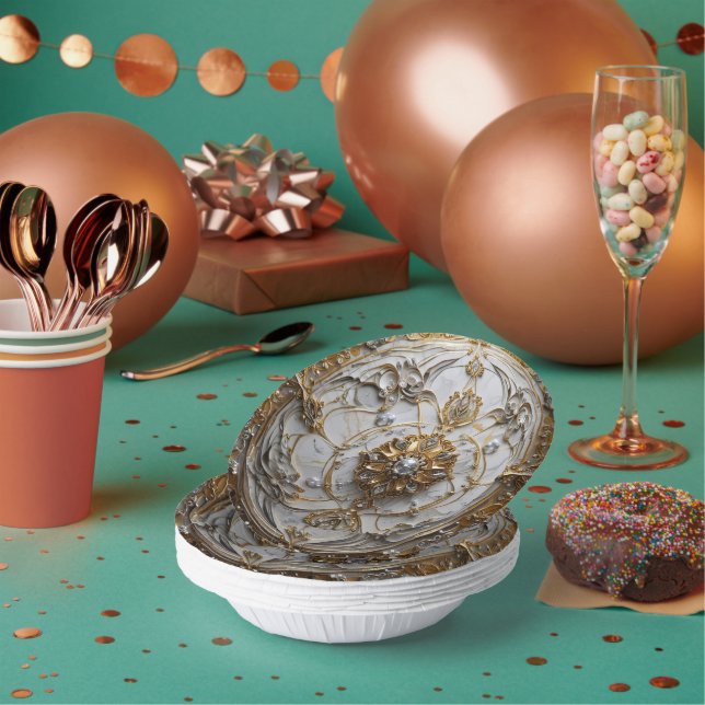 Cuencos De Papel Paper Bowls for Teen/Adult Party (Multi)