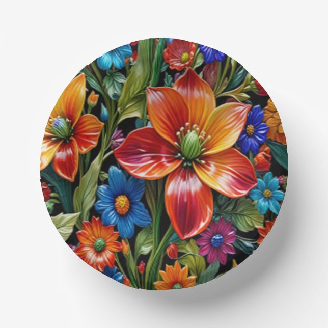 Cuencos De Papel Paraíso - Placa de papel (Anverso)