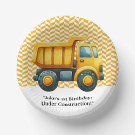 Cuencos De Papel Partido de Cumpleaños de la Construcción