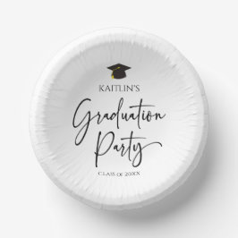 Cuencos De Papel Partido de Graduación Moderno minimalista