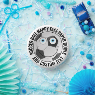 Cuencos De Papel Partido temático del fútbol personalizado BLUE EYE