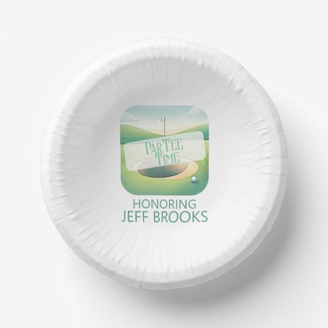 Cuencos De Papel Partido temático del golf (Anverso)