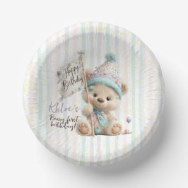 Cuencos De Papel Pastel Teddy Bear Birthday