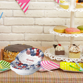 Cuencos De Papel Patria de cumpleaños patriótica Estados Unidos ban