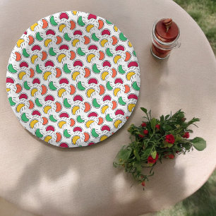 Cuencos De Papel Patrón de Dibujos Animados de Caramelo