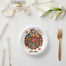 Cuencos De Papel Pavo Festivo