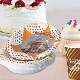 Cuencos De Papel Pequeño vaquero lindo cumpleaños de la polka occid